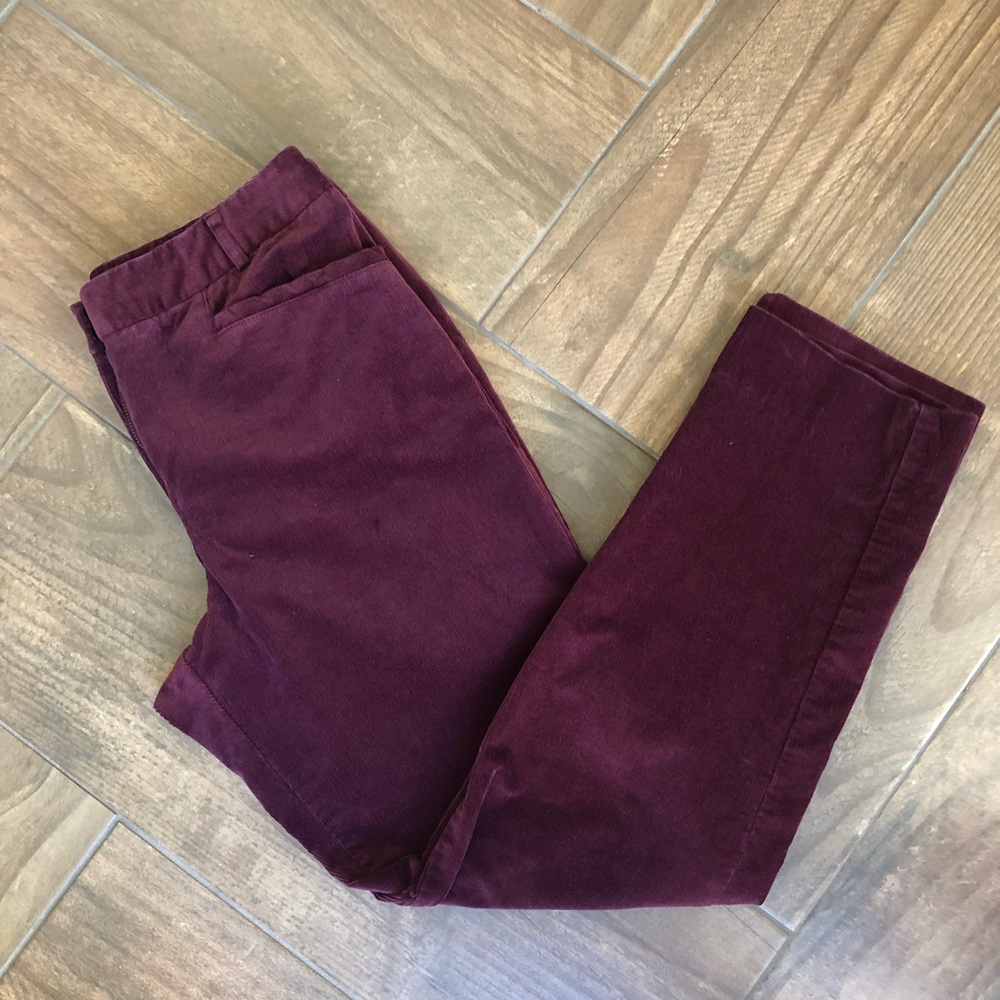 Pendleton woolen mills maroon corduroy pants size 4